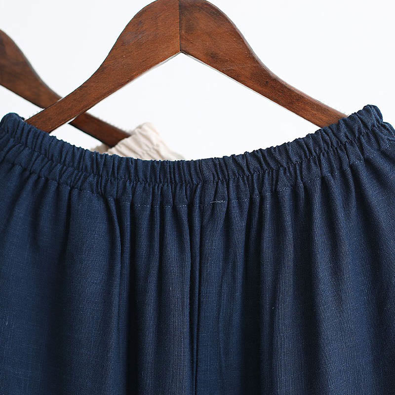 Buddha Stones 2点 Vネック メンズ 長袖シャツ トップパンツ 瞑想 禅 太極拳 コットンリネン 衣類セット - image 41