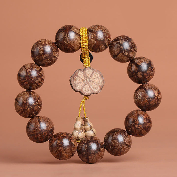 Buddha Stones梅の花 木の内なる平和のブレスレット