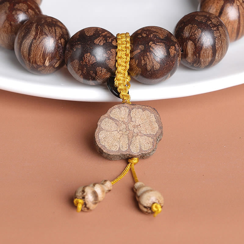 Buddha Stones梅の花 木の内なる平和のブレスレット