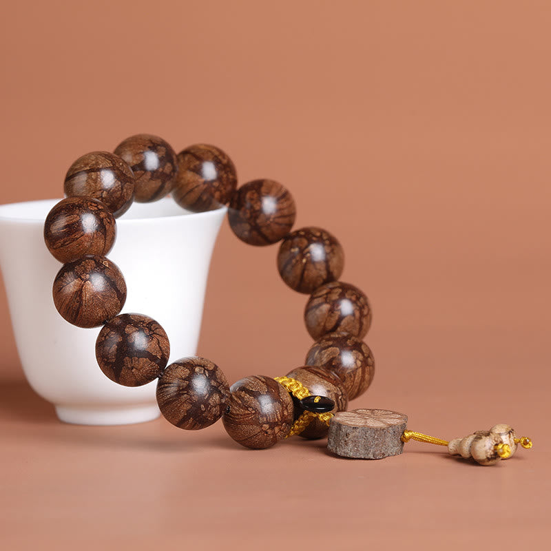 Buddha Stones梅の花 木の内なる平和のブレスレット