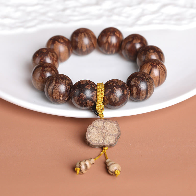 Buddha Stones梅の花 木の内なる平和のブレスレット