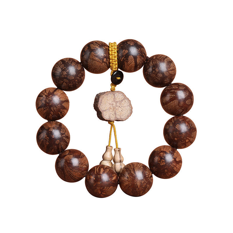 Buddha Stones梅の花 木の内なる平和のブレスレット