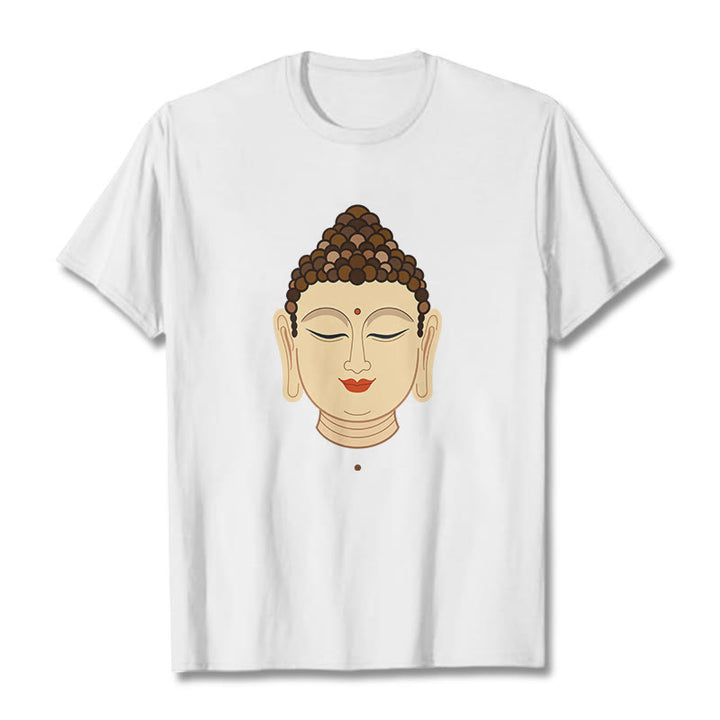 Buddha Stones瞑想仏陀Tシ​​ャツ - 白 - 2XL - image 3