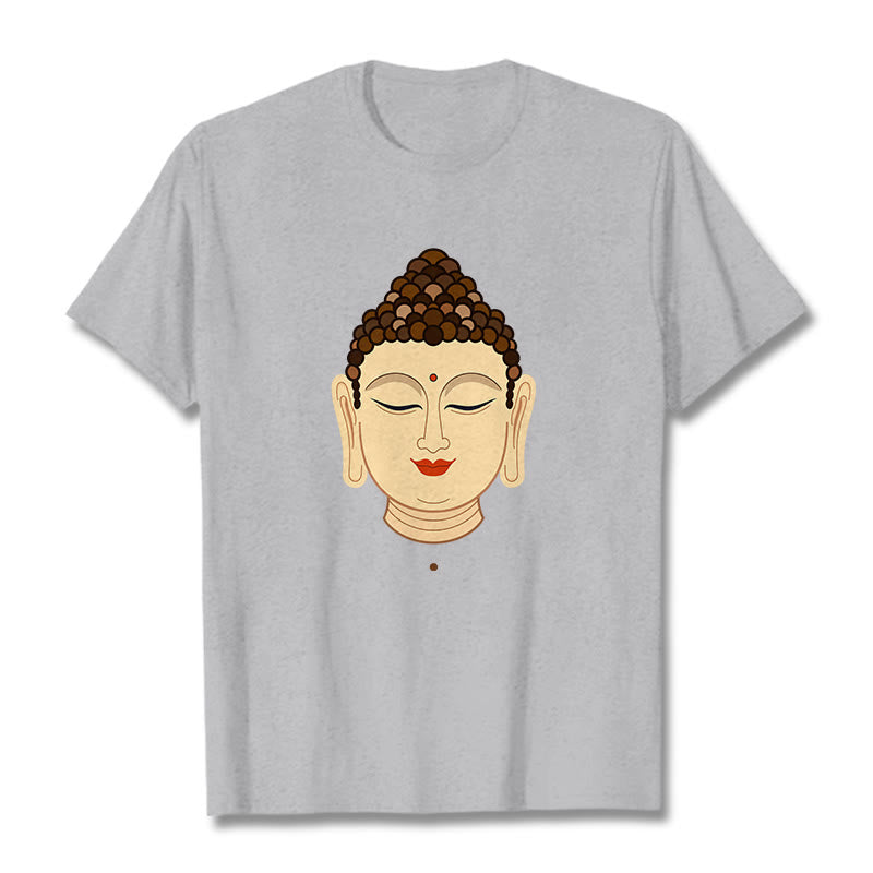 Buddha Stones瞑想仏陀Tシ​​ャツ - ライトグレー - 2XL - image 19