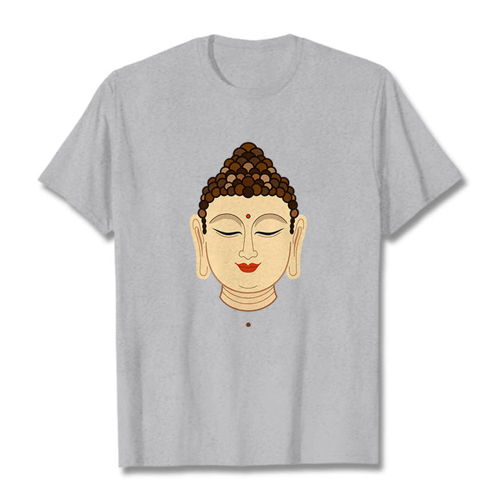 Buddha Stones瞑想仏陀Tシ​​ャツ - ライトグレー - 2XL - image 19