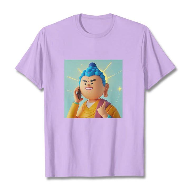Buddha Stonesの面白い漫画仏陀Tシャツ - 梅 - 2XL - image 15