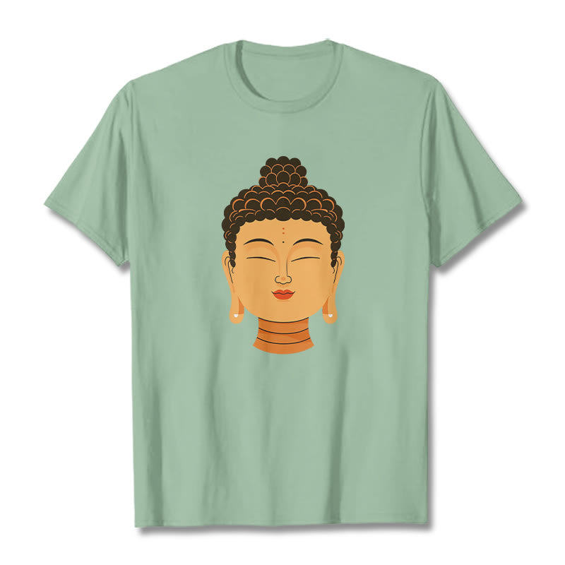 Buddha Stonesの祝福された瞑想仏陀Tシ​​ャツ - 淡い緑色 - 2XL - image 14