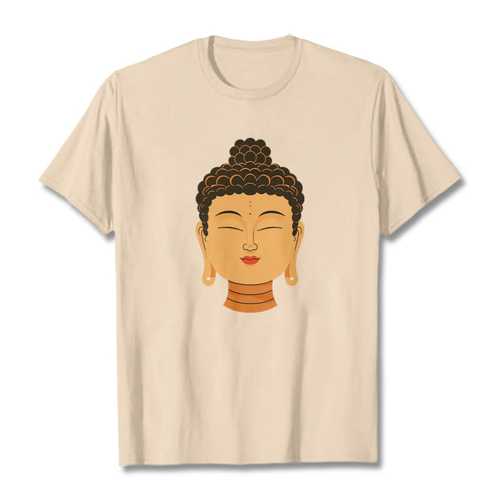 Buddha Stonesの祝福された瞑想仏陀Tシ​​ャツ - ビスク - 2XL - image 16