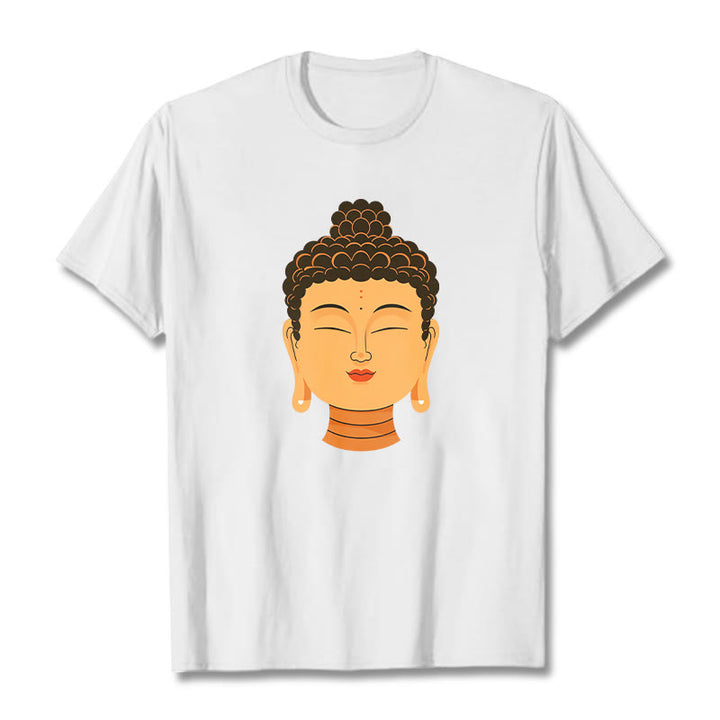 Buddha Stonesの祝福された瞑想仏陀Tシ​​ャツ - 白 - 2XL - image 0