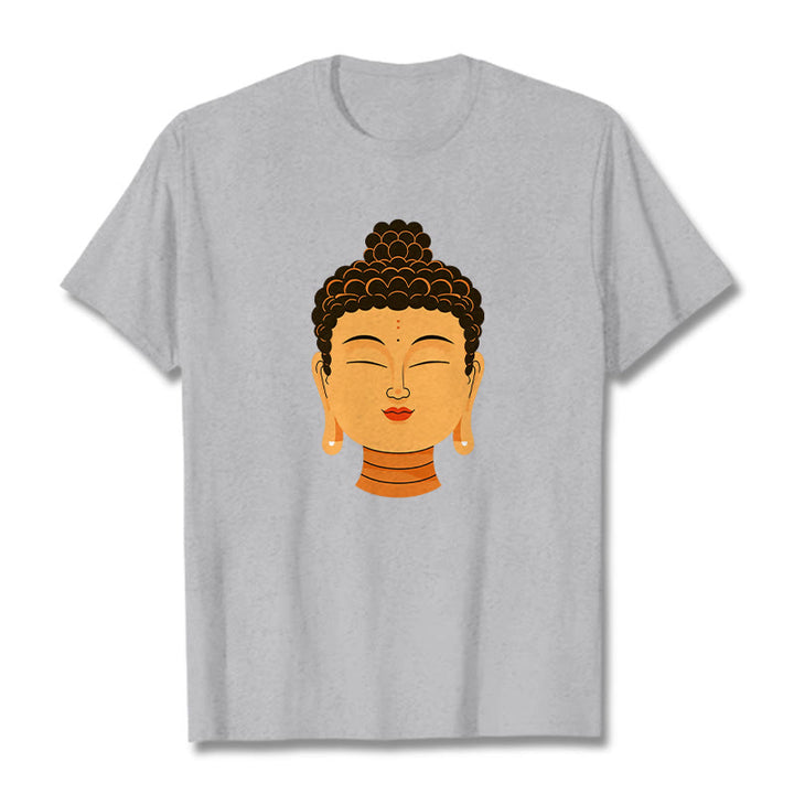 Buddha Stonesの祝福された瞑想仏陀Tシ​​ャツ - ライトグレー - 2XL - image 19