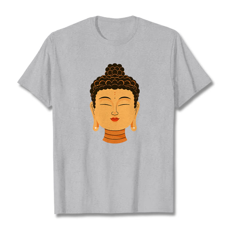 Buddha Stonesの祝福された瞑想仏陀Tシ​​ャツ - ライトグレー - 2XL - image 18
