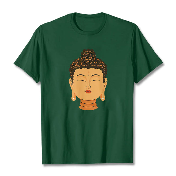 Buddha Stonesの祝福された瞑想仏陀Tシ​​ャツ - フォレストグリーン - 2XL - image 4