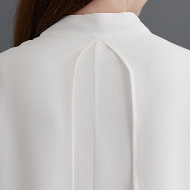 Buddha Stones 2点セット カエルボタン 長袖 ミディドレス ワイドレッグパンツ シフォン 禅風 レディース セット - image 11