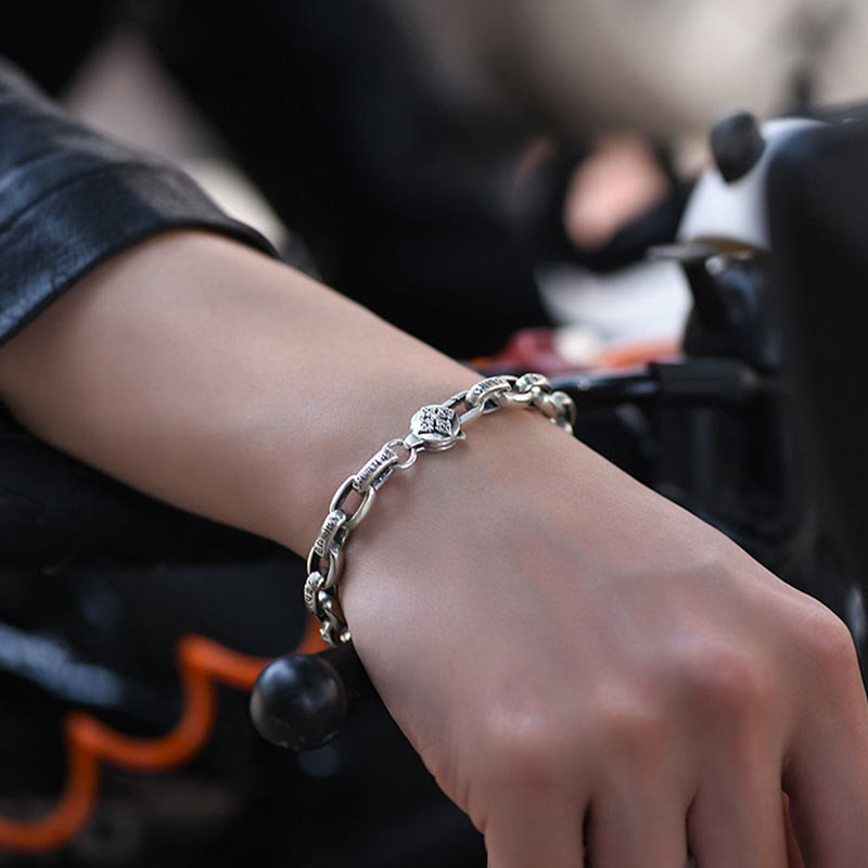 Buddha Stones925スターリングシルバー 六つの真実の言葉 知恵と静寂のブレスレット - image 4