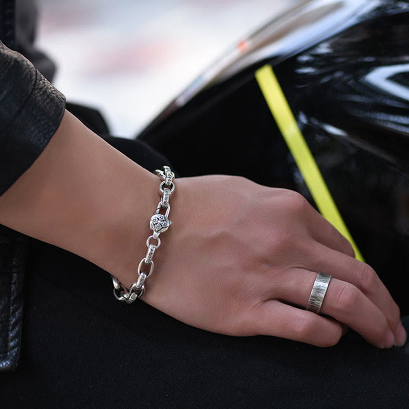 Buddha Stones925スターリングシルバー 六つの真実の言葉 知恵と静寂のブレスレット - image 9