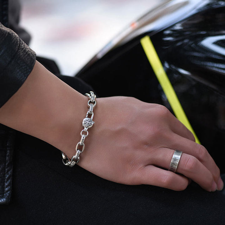 Buddha Stones925スターリングシルバー 六つの真実の言葉 知恵と静寂のブレスレット - image 9