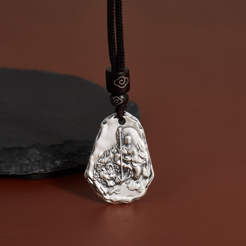 Buddha Stones999スターリングシルバー 地蔵菩薩 ザキラム女神 ネックレス ペンダント - 地蔵菩薩 - image 1