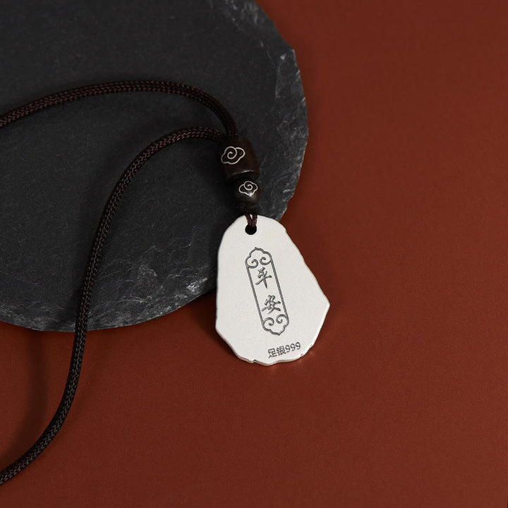 Buddha Stones999スターリングシルバー 地蔵菩薩 ザキラム女神 ネックレス ペンダント - image 1