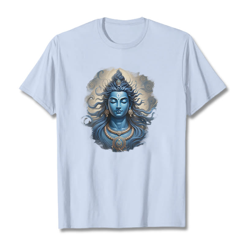 Buddha Stones OM NAMAH SHIVAYA Buddha Tee Tシャツ - ライトシアン - 2XL - image 0