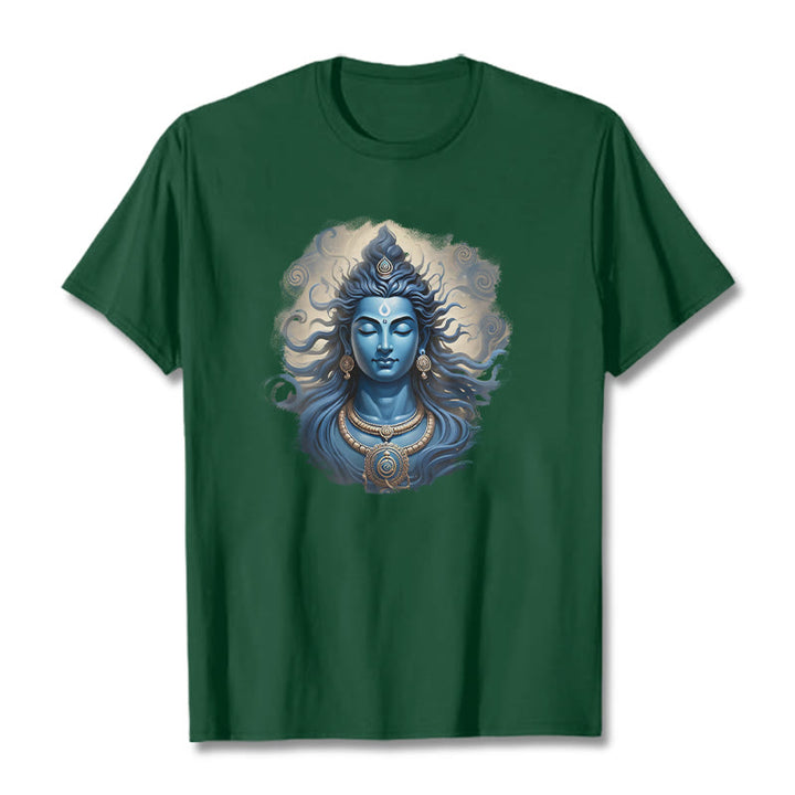 Buddha Stones OM NAMAH SHIVAYA Buddha Tee Tシャツ - フォレストグリーン - 2XL - image 11
