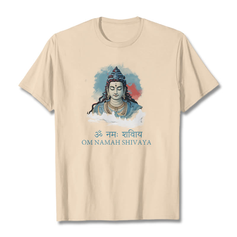 Buddha Stonesサンスクリット語 OM NAMAH SHIVAYA カラフルな雲 T シャツ - ビスク - 2XL - image 8