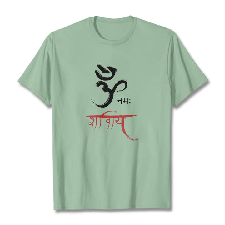 Buddha Stones OM NAMAH SHIVAYA マントラ サンスクリット T シャツ - 淡い緑色 - 2XL - image 17