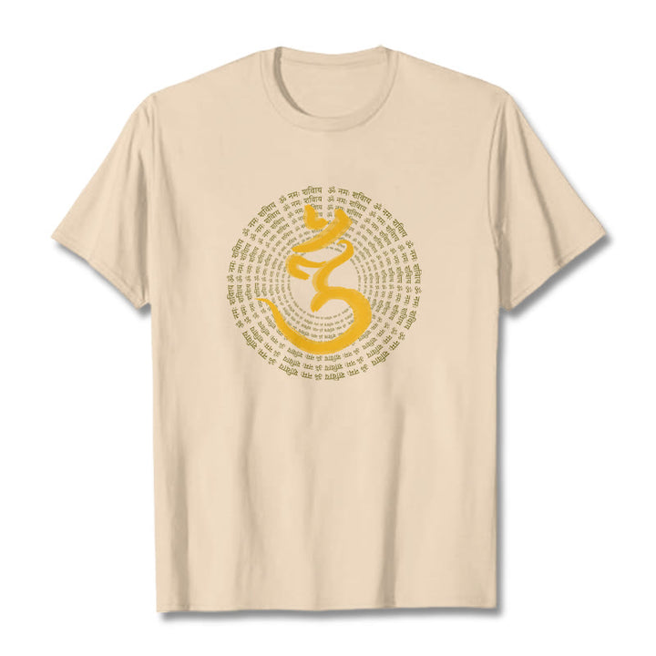 Buddha Stones 108 OM NAMAH SHIVAYA マントラ サンスクリット T シャツ - ビスク - 2XL - image 10