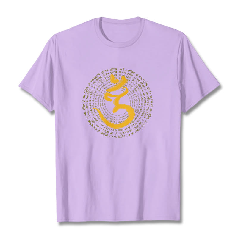 Buddha Stones 108 OM NAMAH SHIVAYA マントラ サンスクリット T シャツ - 梅 - 2XL - image 14
