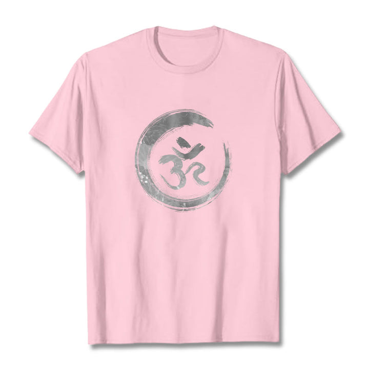 Buddha Stones OM マントラ サンスクリット T シャツ - ライトピンク - 2XL - image 11