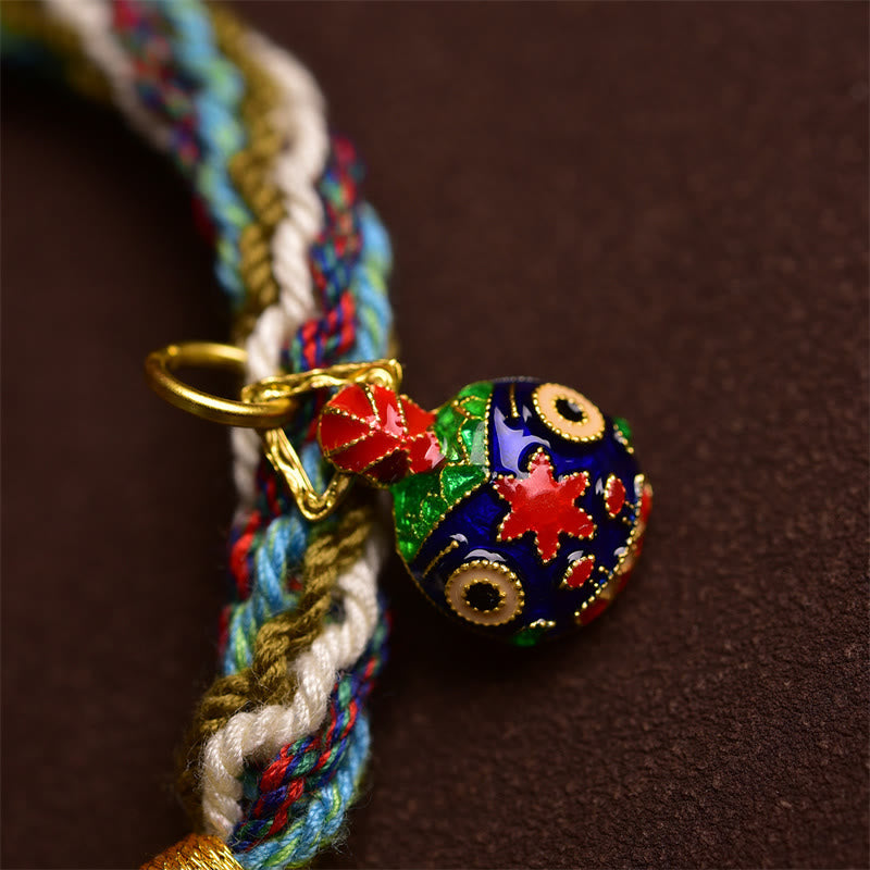 Buddha Stones手作りの金呑み込み獣ファミリーヒーリング輪廻転生ノット編みブレスレット