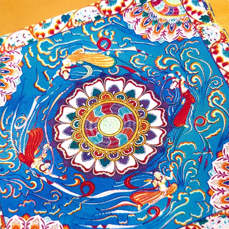 敦煌の飛天Buddha Stones仏像 キャンバスハンドバッグ