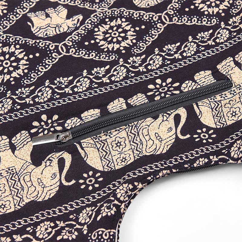 Buddha Stonesコットンエレファントストライプクロスボディバッグショルダーバッグ