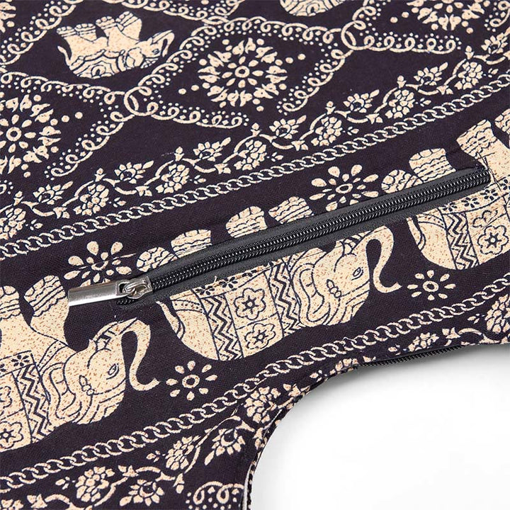 Buddha Stonesコットンエレファントストライプクロスボディバッグショルダーバッグ