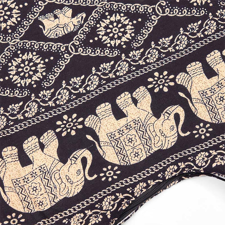 Buddha Stonesコットンエレファントストライプクロスボディバッグショルダーバッグ