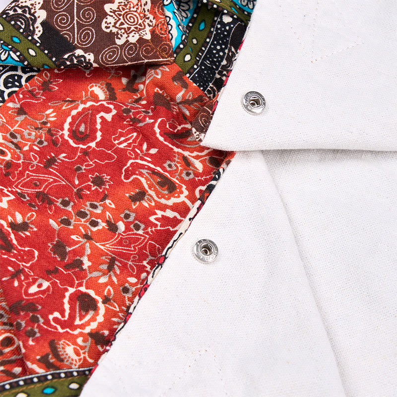 Buddha Stonesカラーストライプ柄コットンショルダーバッグ - image 7