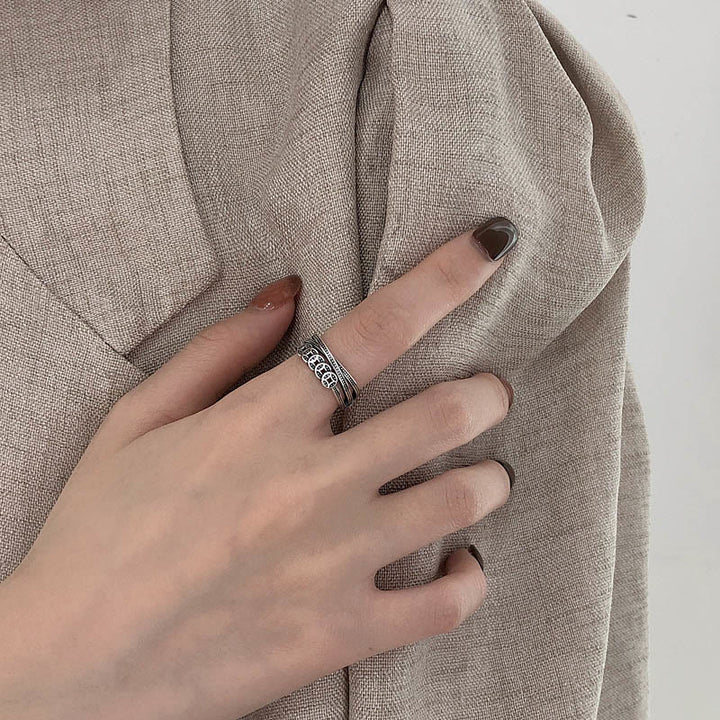 Buddha Stones925スターリングシルバー 銅貨 富の祝福 調節可能なリング - image 8