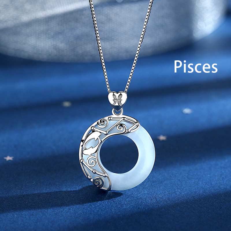 Buddha Stones925スターリングシルバー 12星座キャッツアイ 愛のサポートネックレスペンダント