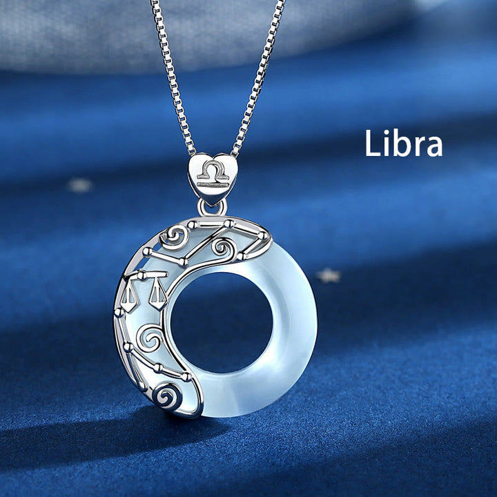 Buddha Stones925スターリングシルバー 12星座キャッツアイ 愛のサポートネックレスペンダント