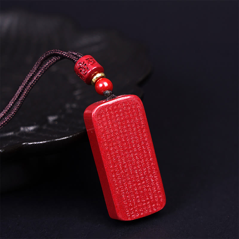 Buddha Stones辰砂 蓮華 般若心経 刻印入り 祝福 ロープ ネックレス ペンダント - image 13