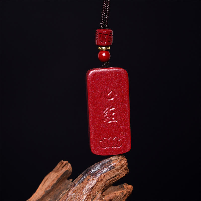 Buddha Stones辰砂 蓮華 般若心経 刻印入り 祝福 ロープ ネックレス ペンダント - image 12