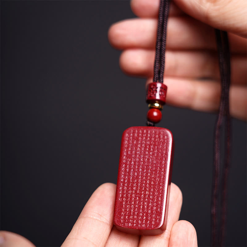 Buddha Stones辰砂 蓮華 般若心経 刻印入り 祝福 ロープ ネックレス ペンダント - image 16