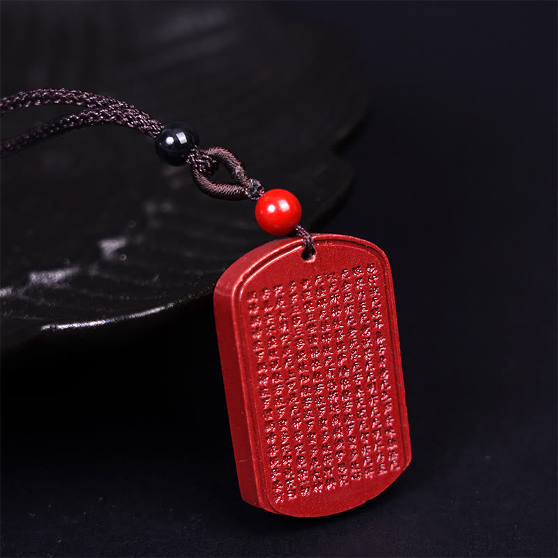 Buddha Stones辰砂 蓮華 般若心経 刻印入り 祝福 ロープ ネックレス ペンダント - image 7