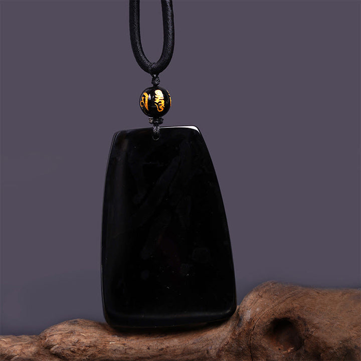Buddha Stones黒曜石 龍彫り 幸運 守護 ネックレス ペンダント - image 13