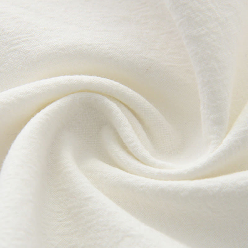 Buddha Stones中国風 カエルボタン 唐装 メンズ 半袖シャツ コットンリネン ポケット付き - image 5