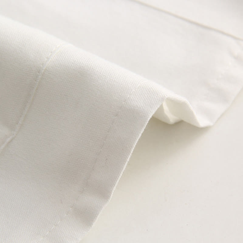 Buddha Stones中国風 カエルボタン 唐装 メンズ 半袖 コットンシャツ ポケット付き - image 6