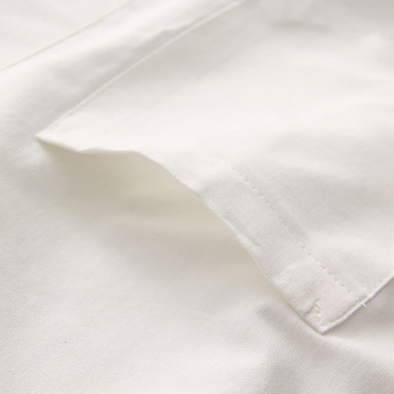 Buddha Stones中国風 カエルボタン 唐装 メンズ 半袖 コットンシャツ ポケット付き - image 7