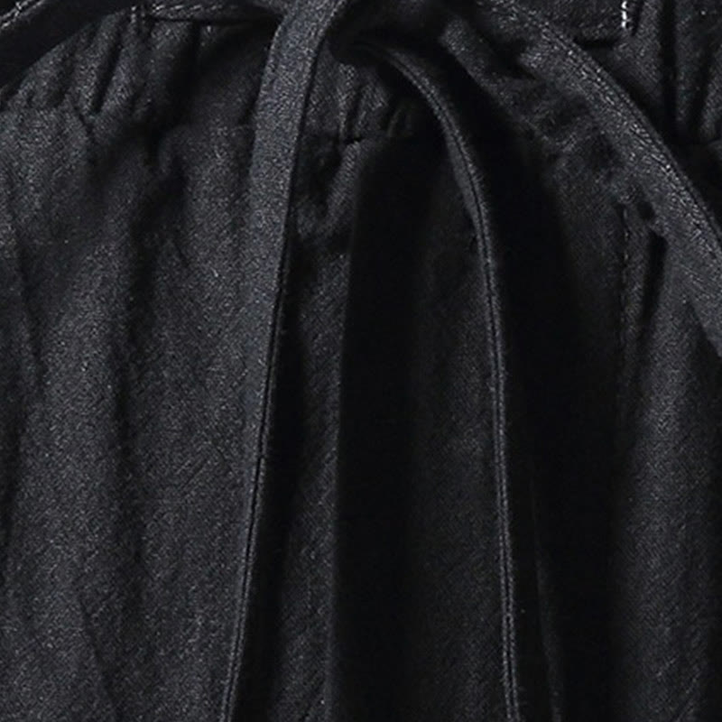 Buddha Stones無地コットンリネンカジュアルメンズハーレムパンツ（ポケット付き） - image 3