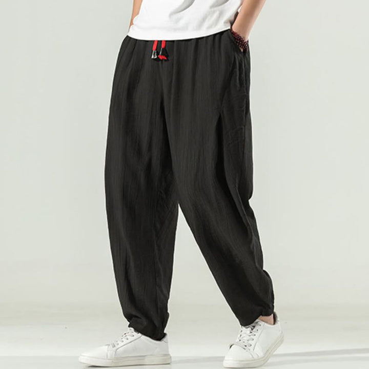 Buddha Stonesコットン メンズ ドローストリング ハーレムパンツ ポケット付き - image 20