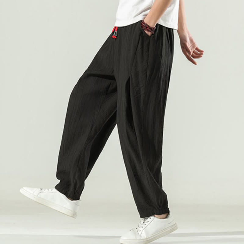 Buddha Stonesコットン メンズ ドローストリング ハーレムパンツ ポケット付き - image 21