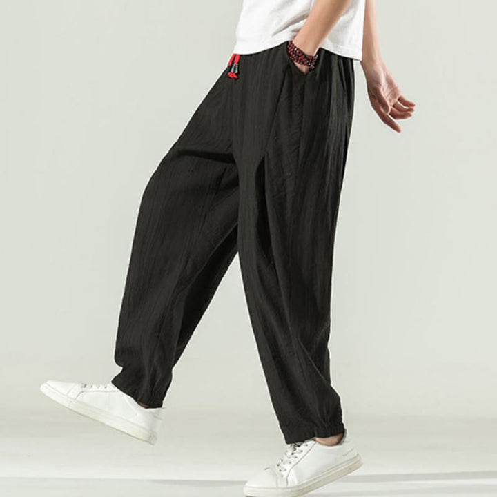 Buddha Stonesコットン メンズ ドローストリング ハーレムパンツ ポケット付き - image 21